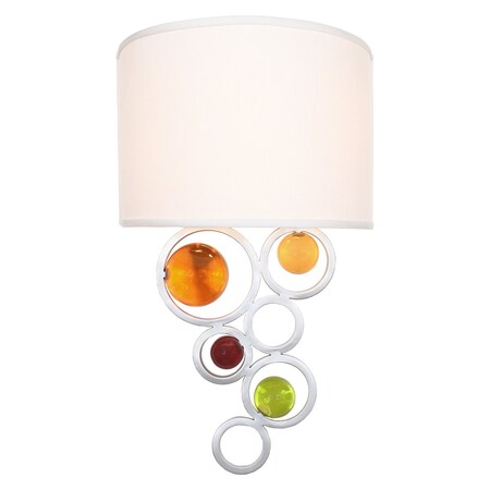 Van Teal Free Wheeling Collection 2-Light 20In. Brilliant Silver Wall Fixture 771755